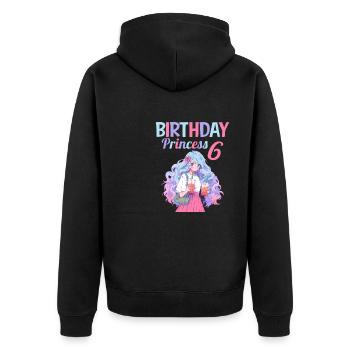Anime Mandga Boba Bubble Tea 6ème anniversaire - Veste à capuche bio Premium Unisexe - noir - Dos - Nico (187cm)