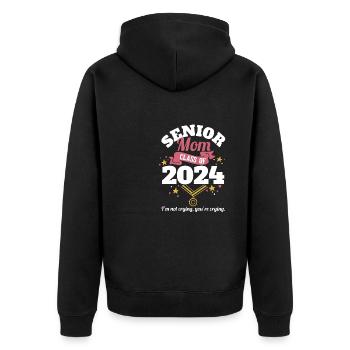 Classe de maman senior de 2024 Fête de remise des diplômes amusante - Veste à capuche bio Premium Unisexe - noir - Dos - Nico (187cm)