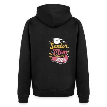 Classe de maman senior de 2024 Fête de remise des diplômes amusante - Veste à capuche bio Premium Unisexe - noir - Dos - Nico (187cm)