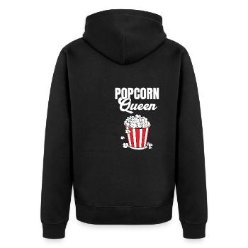 Femmes Popcorn Queen Movie Night Theater Cinema Sna - Veste à capuche bio Premium Unisexe - noir - Dos - Nico (187cm)