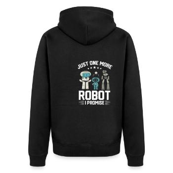 Droid Builder Juste un robot de plus, je vous le promets, drôle - Veste à capuche bio Premium Unisexe - noir - Dos - Nico (187cm)