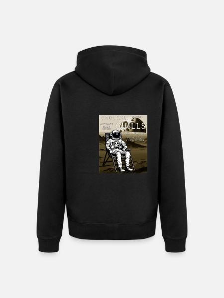 CHAISE LONGUE ASTRONAUTE ENDLESS CHILLS - Veste à capuche bio Premium Unisexe - noir