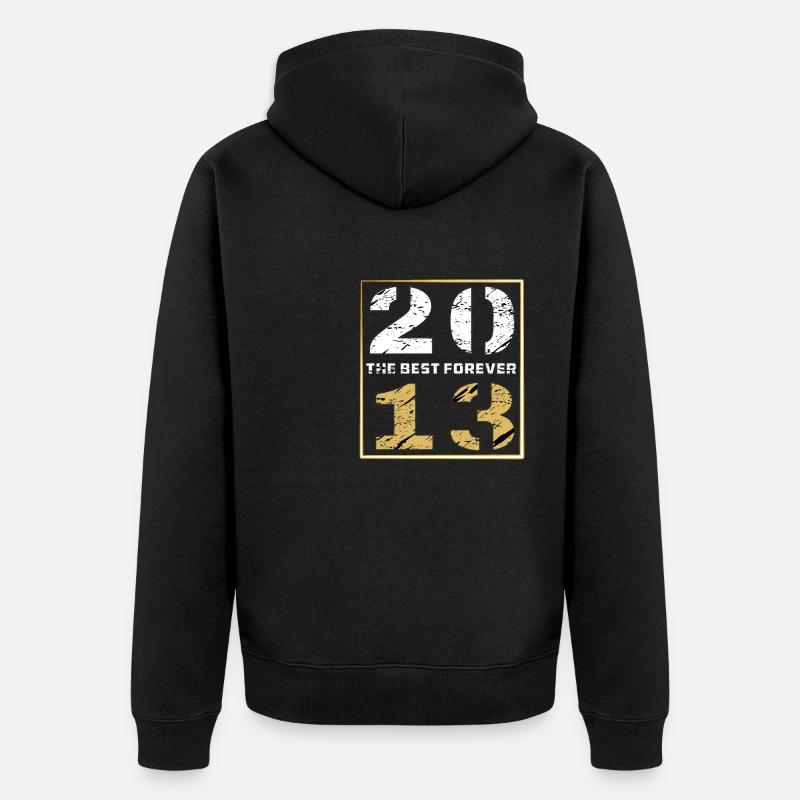 THE BEST FOREVER 2013 - Unisex Premium Bio Zip Hoodie - Schwarz