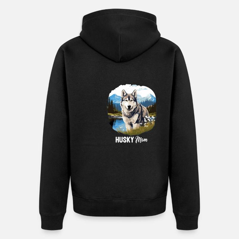 Rauque - Veste à capuche bio Premium Unisexe - noir