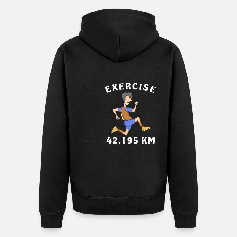 COUREUR D’EXERCICE - Veste à capuche bio Premium Unisexe - noir