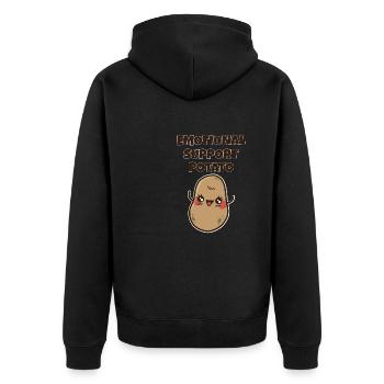 Soutien émotionnel Soutien Gentillesse extravertie - Veste à capuche bio Premium Unisexe - noir - Dos - Nico (187cm)