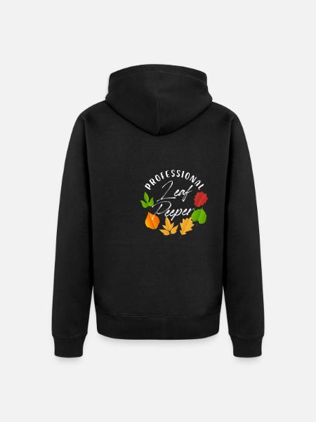 Professionnel Leaf Peeper Feuilles d’automne - Veste à capuche bio Premium Unisexe - noir