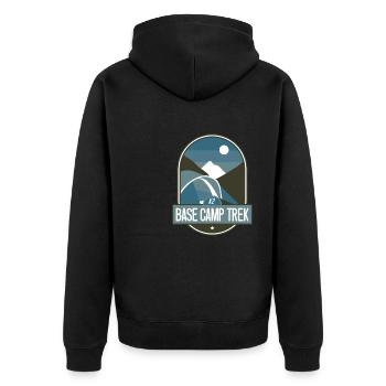 K2 Base Camp Trek - Veste à capuche bio Premium Unisexe - noir - Dos - Nico (187cm)