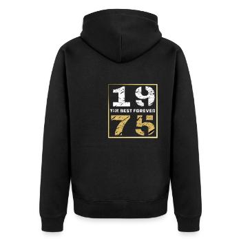 LE MEILLEUR POUR TOUJOURS 1975 - Veste à capuche bio Premium Unisexe - noir - Dos - Nico (187cm)