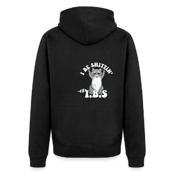 Sensibilisation au SCI raton laveur Je suis une blague sur les toilettes de Shittin - Veste à capuche bio Premium Unisexe - noir - Dos - Nico (187cm)