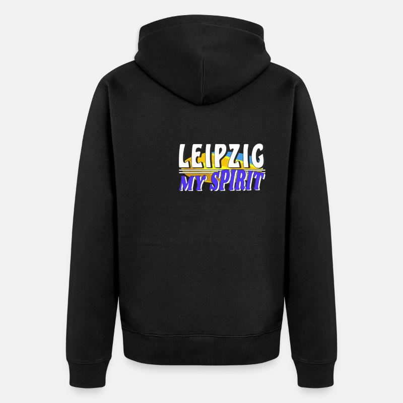 LEIPZIG MON - Veste à capuche bio Premium Unisexe - noir