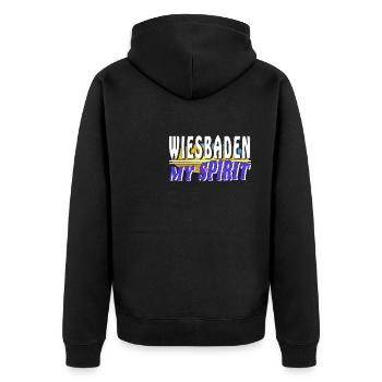 WIESBADEN MON - Veste à capuche bio Premium Unisexe - noir - Dos - Nico (187cm)