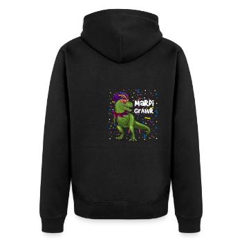 Mardi Grawr Mardi Gras - Veste à capuche bio Premium Unisexe - noir - Dos - Nico (187cm)