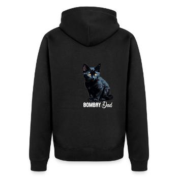 Chat de Bombay Bombay Katze - Veste à capuche bio Premium Unisexe - noir - Dos - Nico (187cm)