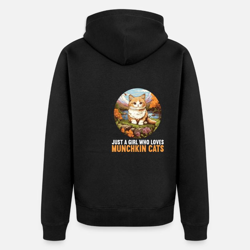 Munchkin Chaton Munchkin Chat - Veste à capuche bio Premium Unisexe - noir