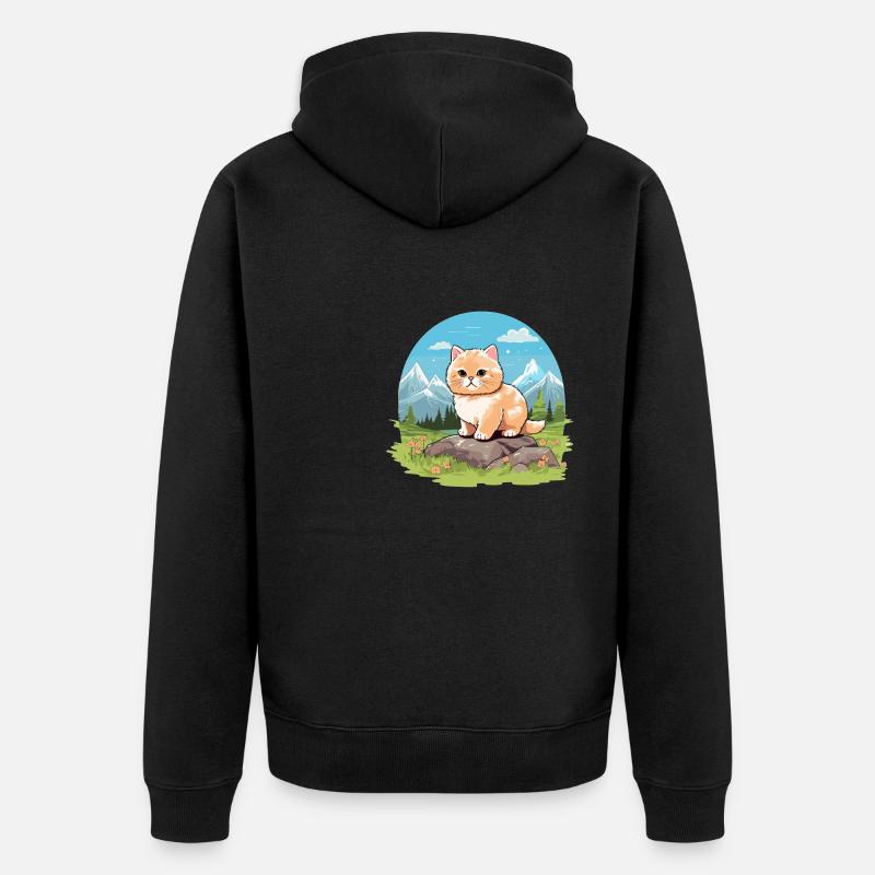 Munchkin Chaton Munchkin Chat - Veste à capuche bio Premium Unisexe - noir
