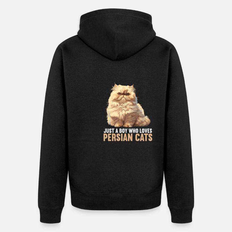 Chat persan Perserkatze - Veste à capuche bio Premium Unisexe - noir