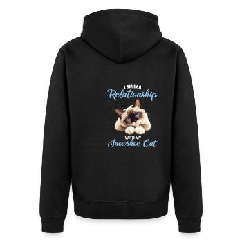 Chaton raquette Chat raquette - Veste à capuche bio Premium Unisexe - noir - Dos - Nico (187cm)