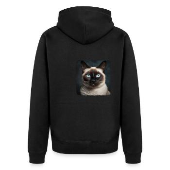 Chaton raquette Chat raquette - Veste à capuche bio Premium Unisexe - noir - Dos - Nico (187cm)