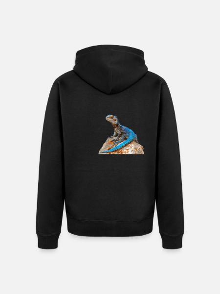 Agamen Agame - Unisex Premium Organic Zip Hoodie - black