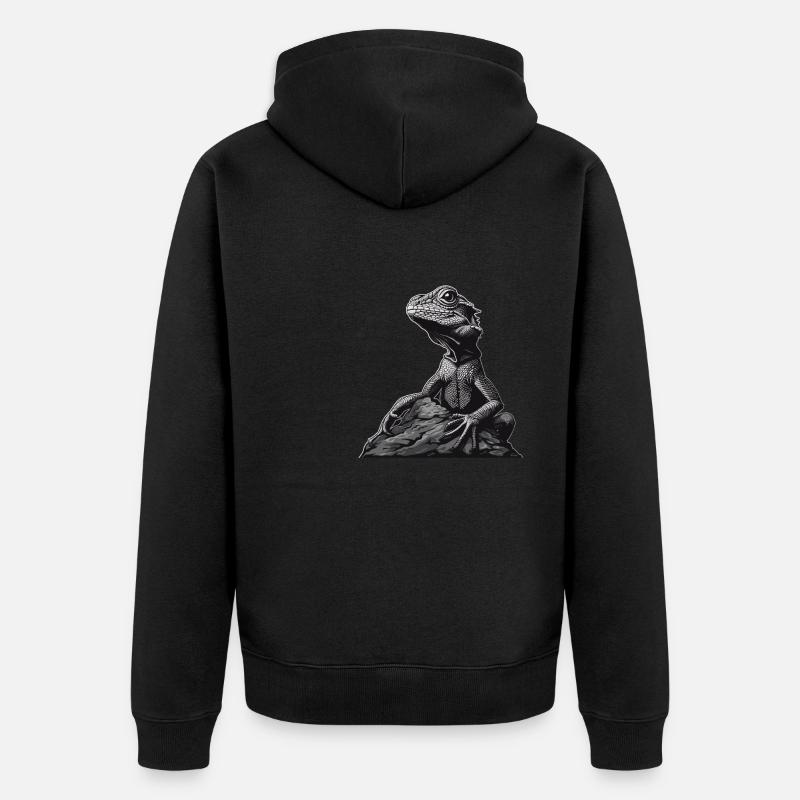 Agamen Agame - Veste à capuche bio Premium Unisexe - noir