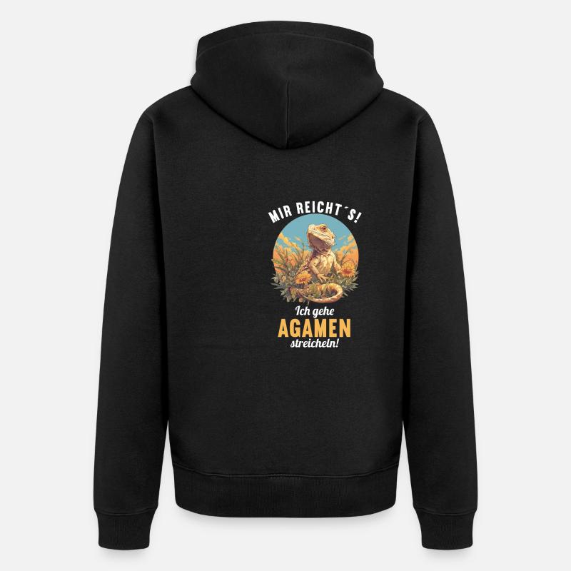 Agamen Agame - Veste à capuche bio Premium Unisexe - noir