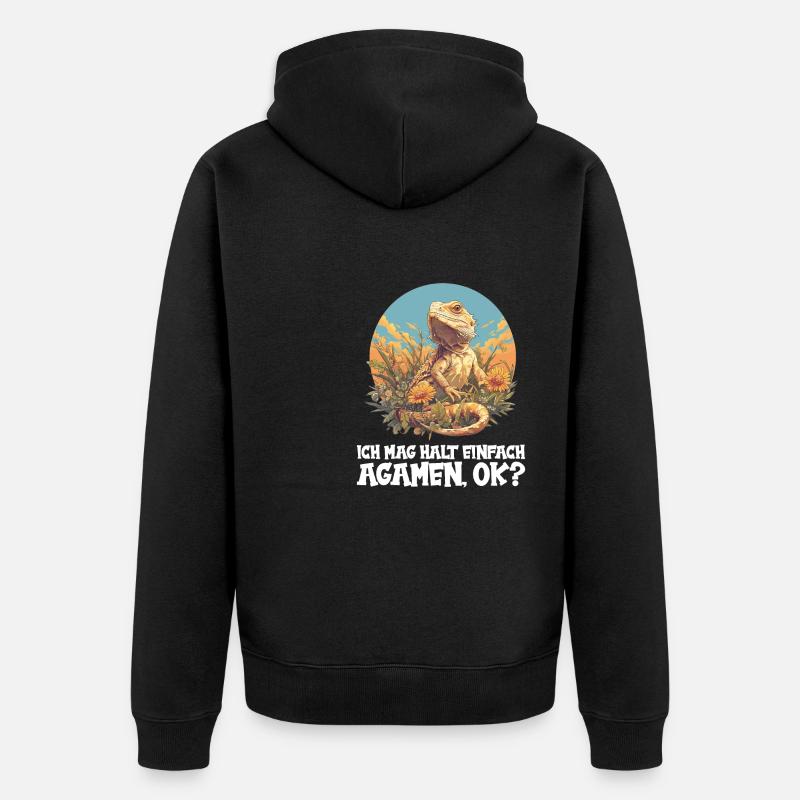 Agamen Agame - Veste à capuche bio Premium Unisexe - noir