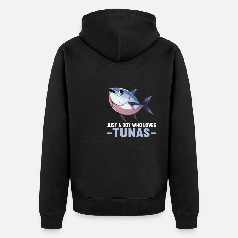Thon Thunfische Thunfisch - Veste à capuche bio Premium Unisexe - noir
