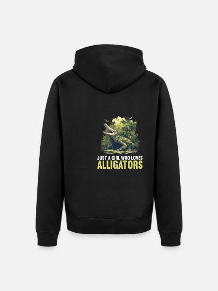 Alligatoren Alligator - Unisex Premium Organic Zip Hoodie - black