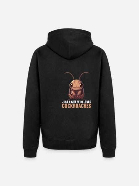 Cockroach Kakerlaken Kakerlake - Unisex Premium Bio Zip Hoodie - Schwarz