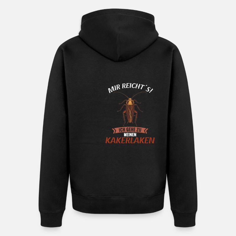 cafards cafards cafards cafard - Veste à capuche bio Premium Unisexe - noir