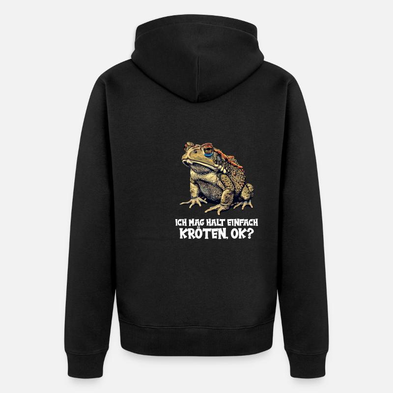 Crapaud crapaud crapaud - Veste à capuche bio Premium Unisexe - noir