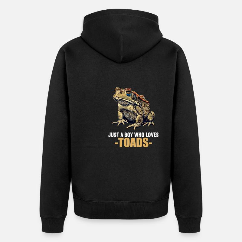 Toad Toads Toad - Unisex Premium Organic Zip Hoodie - black