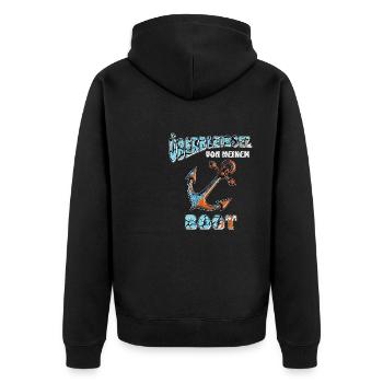 ANCRE DE NAVIRE RESTES DE MON BATEAU - Veste à capuche bio Premium Unisexe - noir - Dos - Nico (187cm)