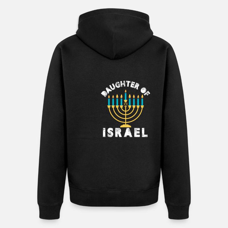 Fille d’Israël - Veste à capuche bio Premium Unisexe - noir