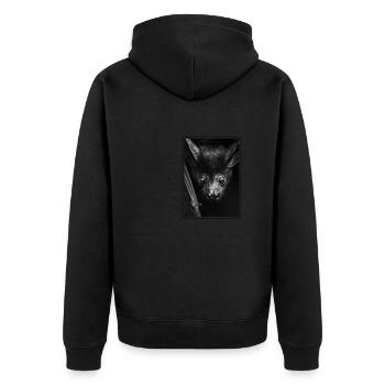 Chauve-souris Chauve-souris - Veste à capuche bio Premium Unisexe - noir - Dos - Nico (187cm)