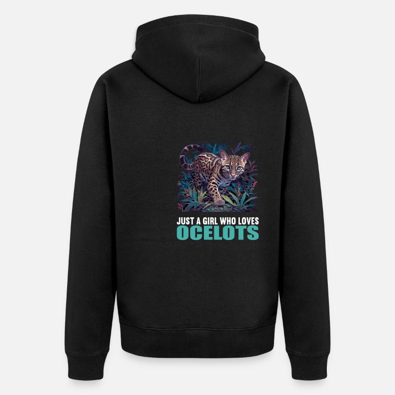 Ocelots Ocelot - Veste à capuche bio Premium Unisexe - noir