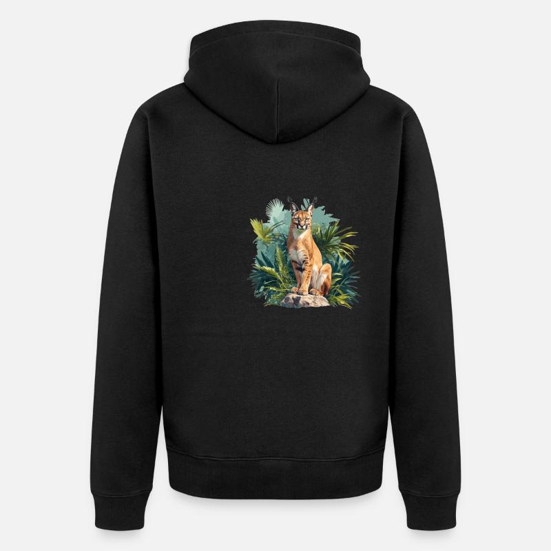 Caracal Karakale Karakal - Veste à capuche bio Premium Unisexe - noir