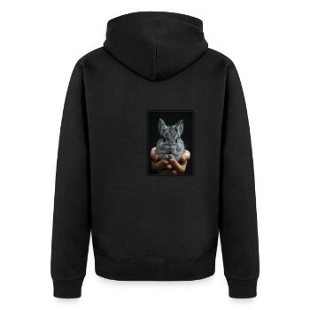 Chinchillas Chinchilla - Veste à capuche bio Premium Unisexe - noir - Dos - Nico (187cm)