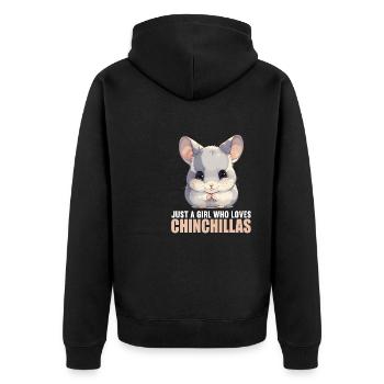 Chinchillas Chinchilla - Veste à capuche bio Premium Unisexe - noir - Dos - Nico (187cm)