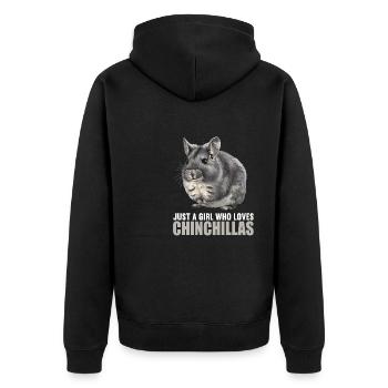 Chinchillas Chinchilla - Veste à capuche bio Premium Unisexe - noir - Dos - Nico (187cm)