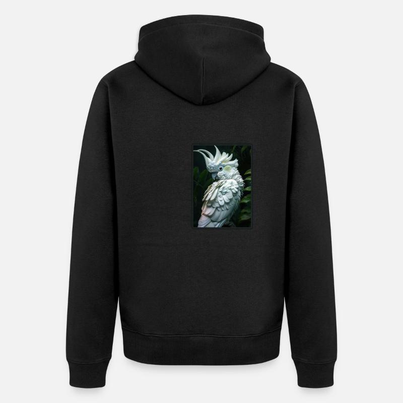 Cacatoès Cacatoès Cacatoès - Veste à capuche bio Premium Unisexe - noir