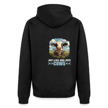 Vaches Vache - Veste à capuche bio Premium Unisexe - noir - Dos - Nico (187cm)