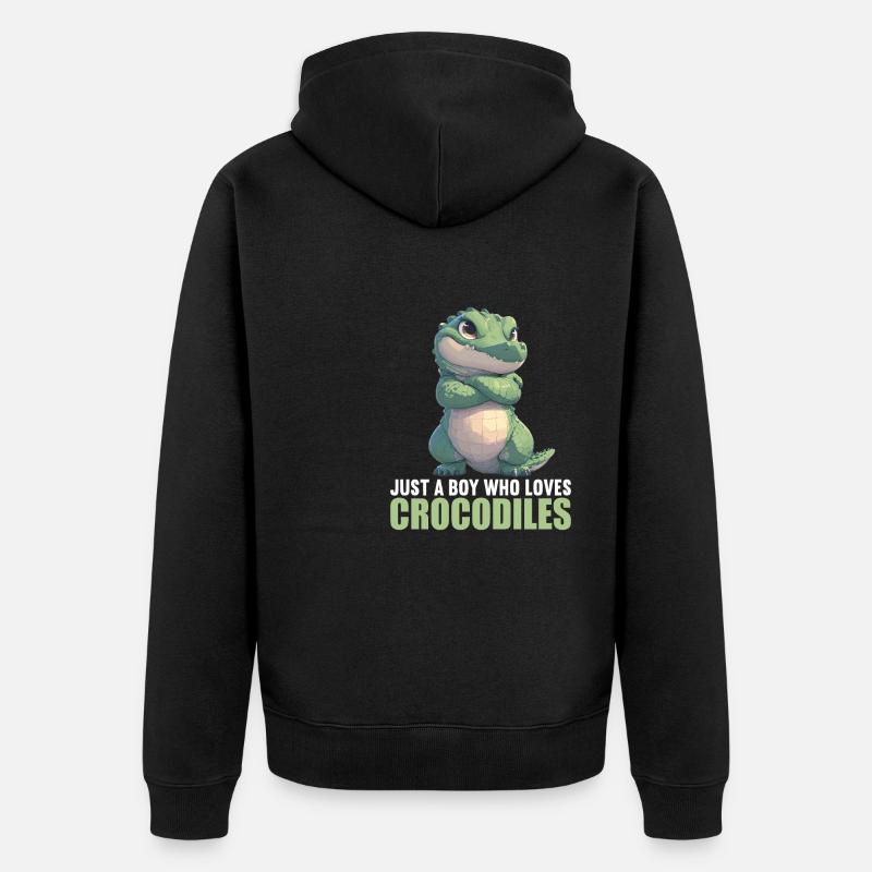 Crocodiles Crocodile - Veste à capuche bio Premium Unisexe - noir