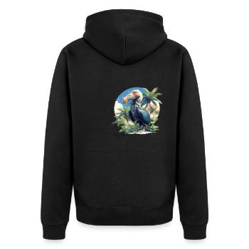 Dodos Dodo - Veste à capuche bio Premium Unisexe - noir - Dos - Nico (187cm)