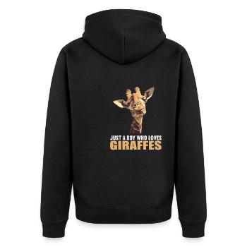 Girafes Girafe - Veste à capuche bio Premium Unisexe - noir - Dos - Nico (187cm)