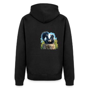 Mouffettes Mouffette - Veste à capuche bio Premium Unisexe - noir - Dos - Nico (187cm)