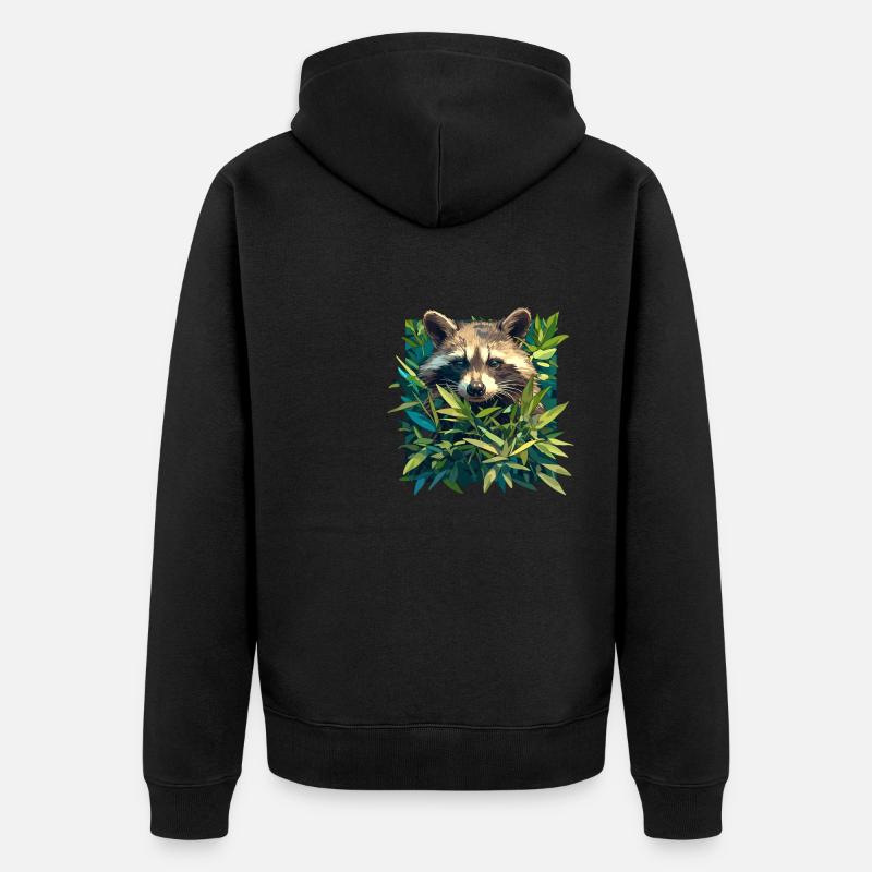 Ratons laveurs Raton laveur - Veste à capuche bio Premium Unisexe - noir