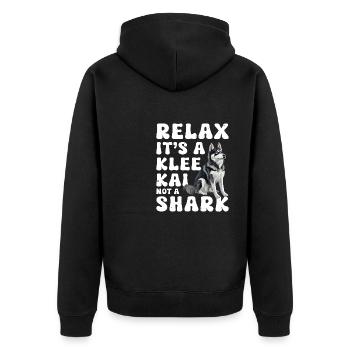 Trèfle d’Alaska Kai - Veste à capuche bio Premium Unisexe - noir - Dos - Nico (187cm)