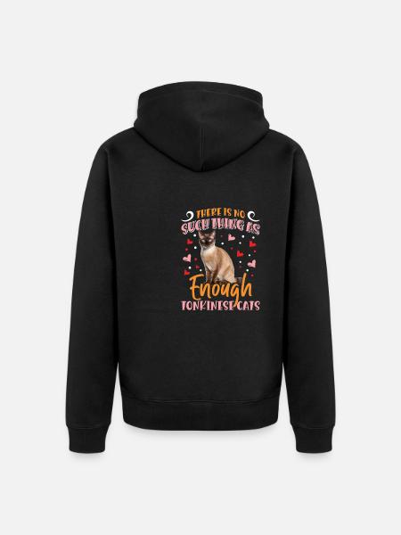 Chat tonkinois - Veste à capuche bio Premium Unisexe - noir